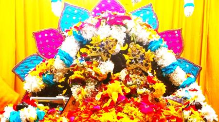 Shri Krishna Pushpa Abhishek ISKCON Seshadripuram